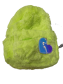 Sac à dos en peluche jaune fluo