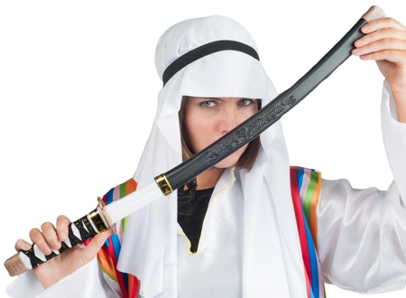Samurai ninja zwaard
