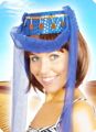 Sarouel chapeau bleu