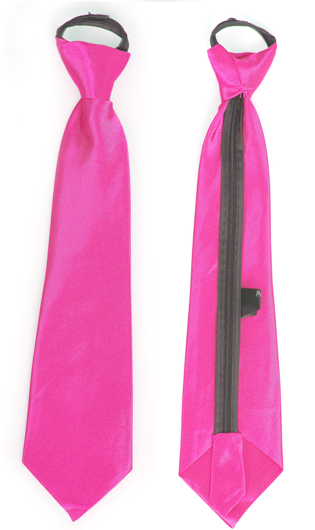 Satijnen das fuchsia