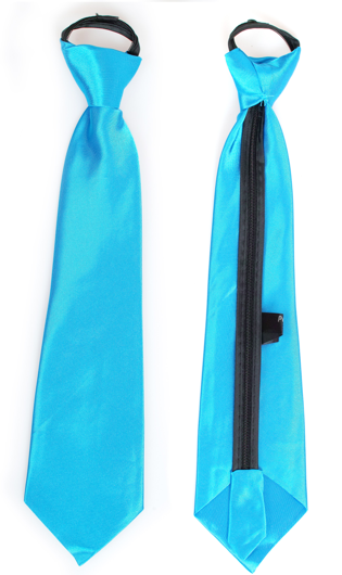Satijnen das turquoise