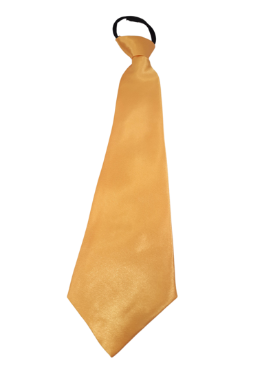 Satin tie gold yellow