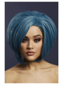 Savanna pruik petrol blauw