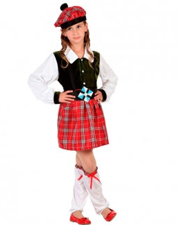 Schots Themakostuum voor Kinderen - Meisje