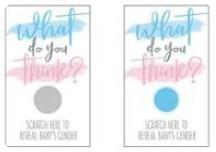 Scratch Card Gender Reveal Boy 10pcs