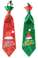 Sequin tie merry christmass