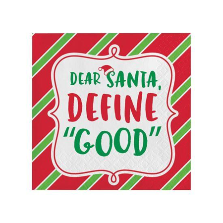 Servetten kerst humor (25x25cm, 16st)
