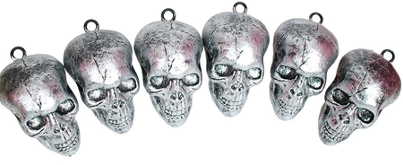 Set of 6 skulls