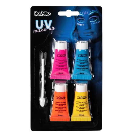 Set of UV neon makeup