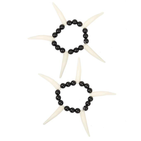 Set van 2 jungle oermens armbanden