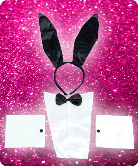 Sexy Bunny Kostuum Accessoires - Zwarte Oren