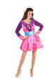 Sexy kimono dress up costume pink