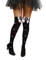 Sexy kniepanty met doodskop en strik