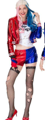 Sexy Quinn Kostuum voor dames rood blauw