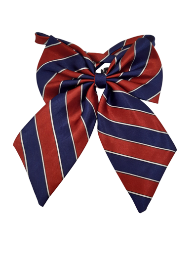 Sexy student bow tie blue/bordeaux