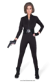 Sexy zwarte catsuit assasin