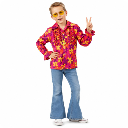Shirt Disco hippie with print for kids