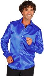 shirt satin blue