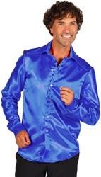 shirt satin blue