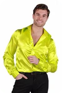 shirt satin lemon