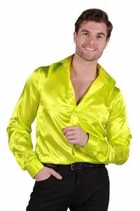 shirt satin lemon