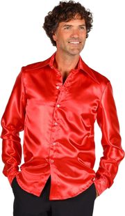 shirt satin red