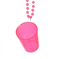 Shotglaasje ketting roze