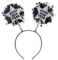 Silver Happy New Year Head Bopper