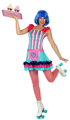 Sixties retro waitress costume