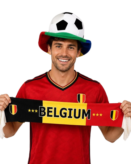 Sjaal België zwart geel rood