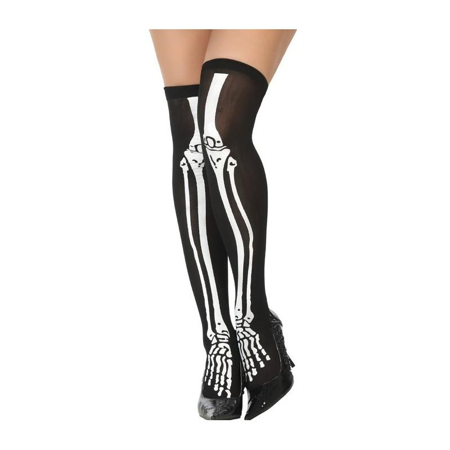 Skelet halloween knie panty