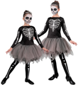 Skelet met tutu jurk meisje