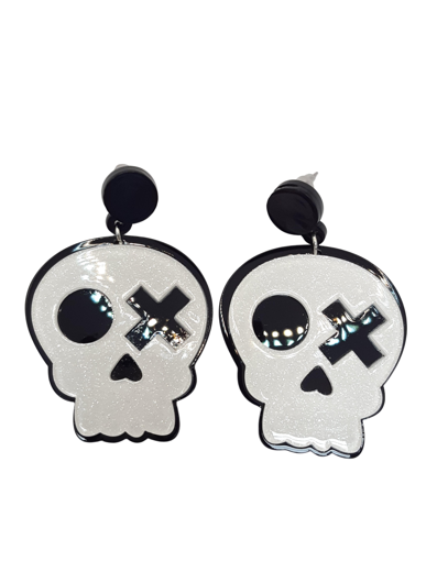 Skelet oorbellen Punk rock