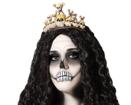 skelet tiara halloween diadeem