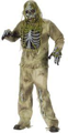 Skelet zombie kostuum heren