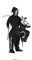 skeleton man on horse