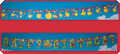 Slinger / banner Happy Birthday smiley