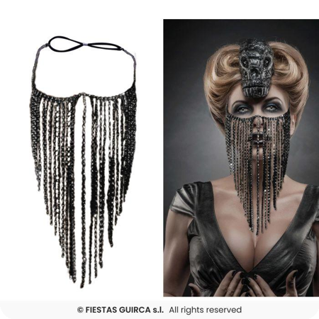 Sluier met strass steentjes