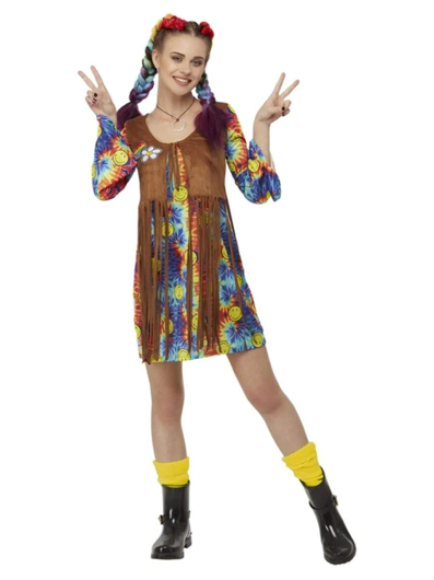 smiley hippie jurk