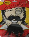 Snor, baard en oorbel Set Pirate