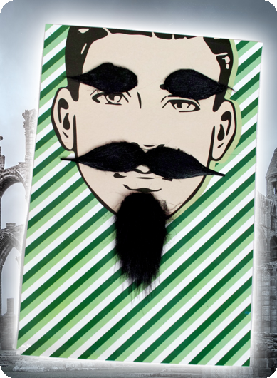Snor, baard en wenkbrauwen Vladimir