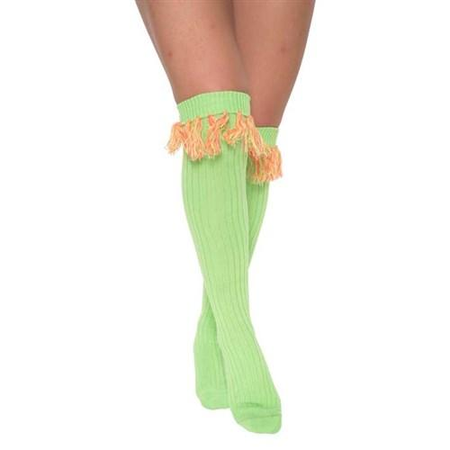 Sokken over-knee fluor groen