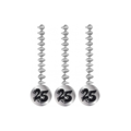 Spiralen 25 zilver 3 stuks