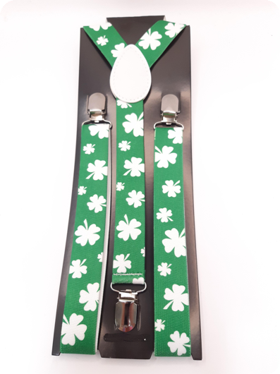 St. Patricks Day Accessoires - Bretellen met Klaver