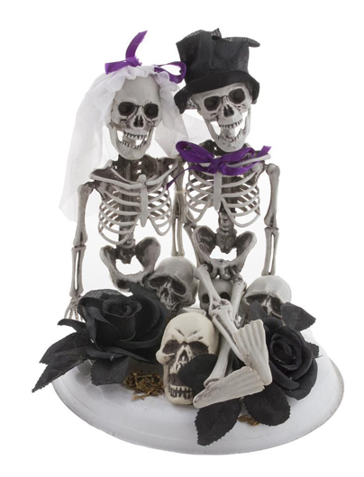 statuette déco mariée et marié Halloween