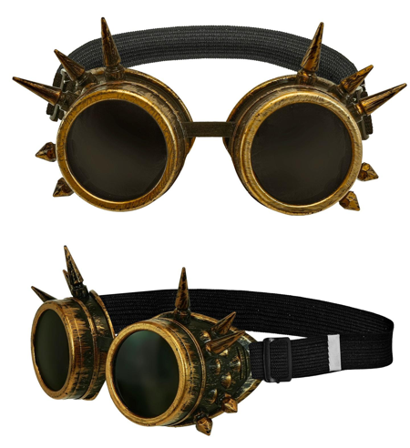 Steampunk goggles with spikes