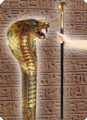 Stok met slangenkop Egypte farao