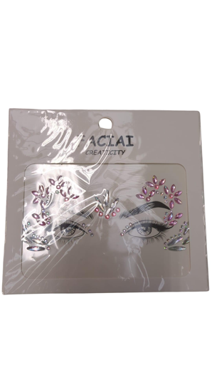 Strass steentjes gezicht sticker