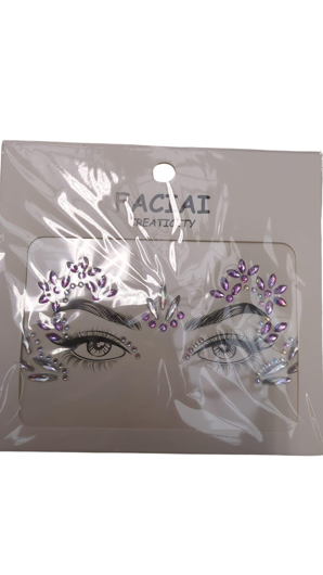 Strass steentjes gezicht sticker