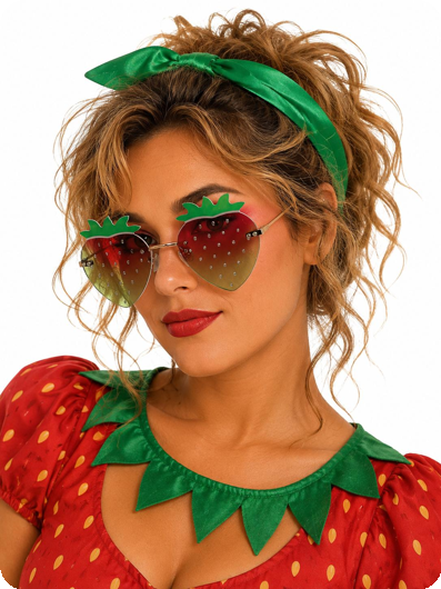 Strawberry Glasses - Festival & Party Accessory